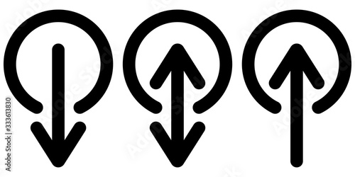 icons sign in and sign out ...