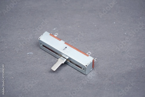 фотографія electronic component called a potentiometer