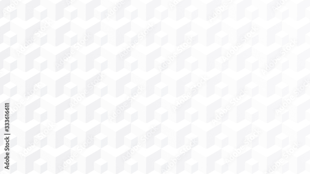 White 3d cubes, simple abstract geometric background in 4k resolution. Isometric projection. White 3d cubes, simple abstract geometric background in 4k resolution. Isometric projection.
