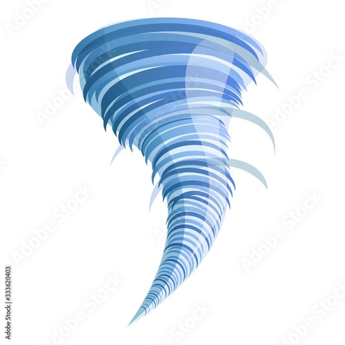 Cyclone tornado icon. Cartoon of cyclone tornado vector icon for web design isolated on white background