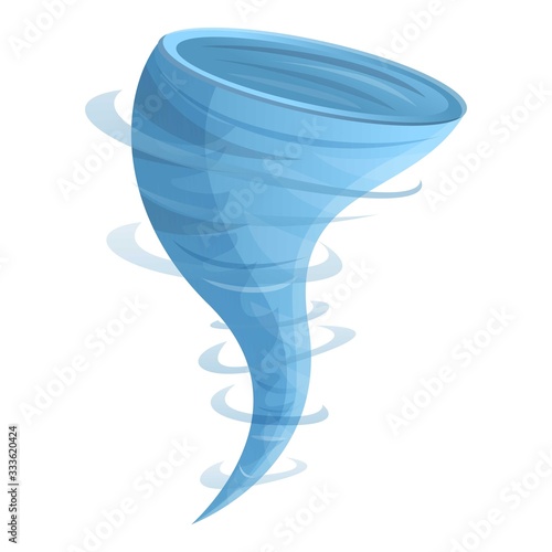 Whirlwind tornado icon. Cartoon of whirlwind tornado vector icon for web design isolated on white background
