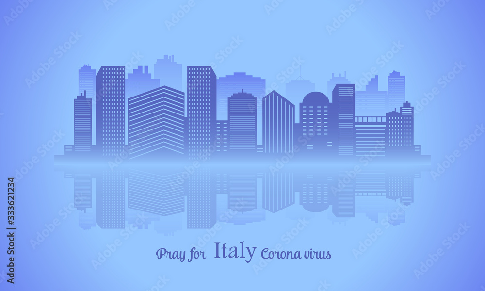 Downtown background of building tall infected with virus corona 19. Downtown background of building tall infected with virus corona 19.
