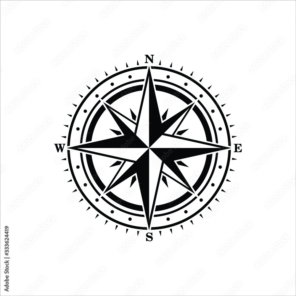 Compass. Compass icon vector. compass logo. which is isolated in white. Compass. Compass icon vector. compass logo. which is isolated in white.