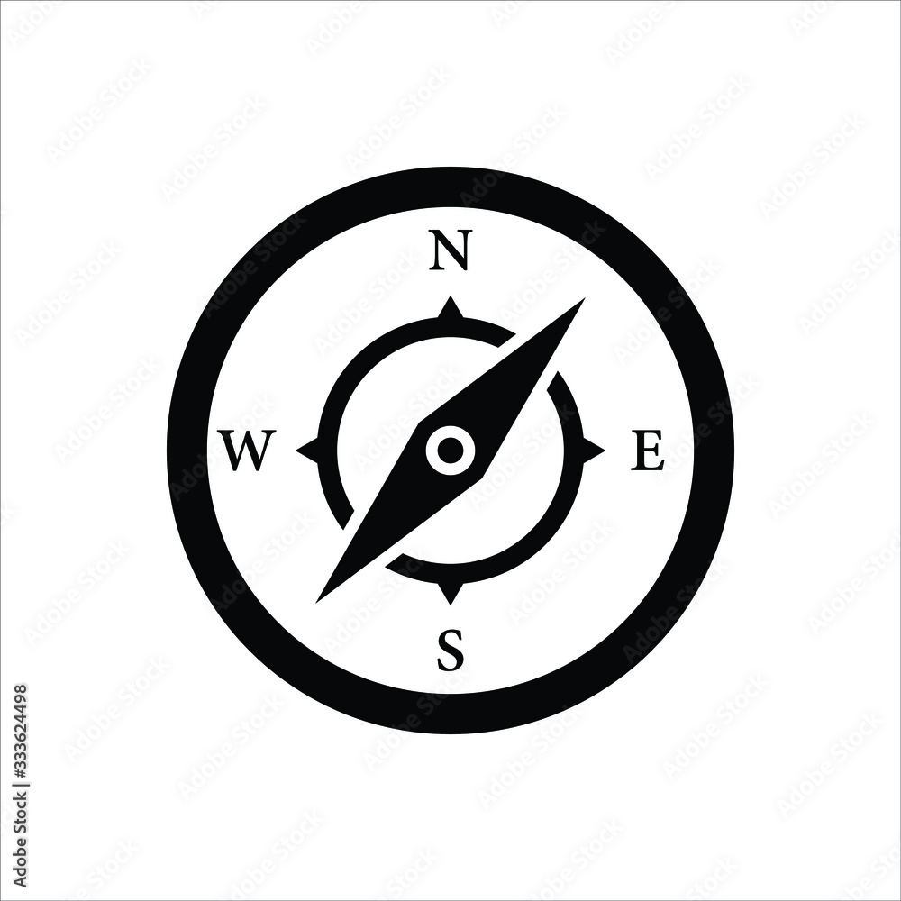 Compass. Compass icon vector. compass logo. which is isolated in white. Compass. Compass icon vector. compass logo. which is isolated in white.