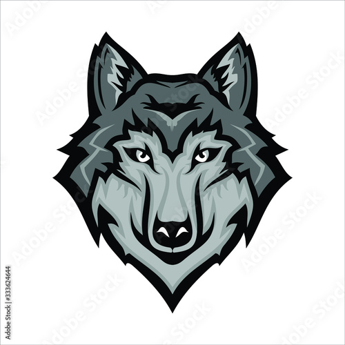 wolf icon vector. wolf logo. wolf head logo vector