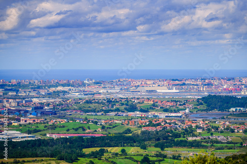 Incredible view of Santander, the capital of Cantabria. Northern coast of Spain