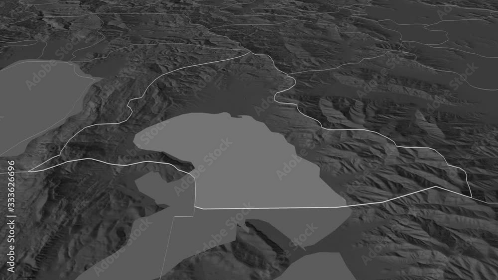 Resen, municipality with its capital, zoomed and extruded on the bilevel map of Macedonia in the conformal Stereographic projection. Animation 3D Resen, municipality with its capital, zoomed and extruded on the bilevel map of Macedonia in the conformal Stereographic projection. Animation 3D