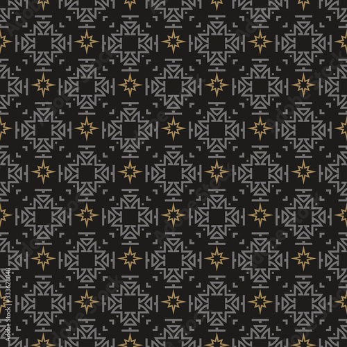 Modern seamless pattern. Geometric background pattern in vintage style. Textile design texture