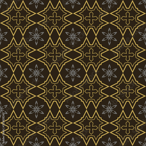 Modern geometric pattern. Seamless background pattern, wallpaper.