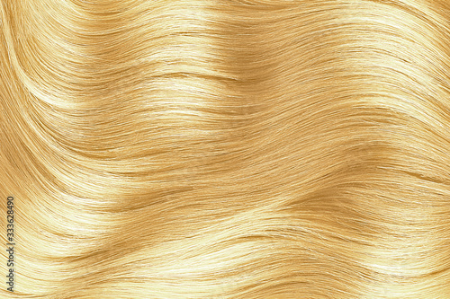 Blonde shiny hair abstract background texture