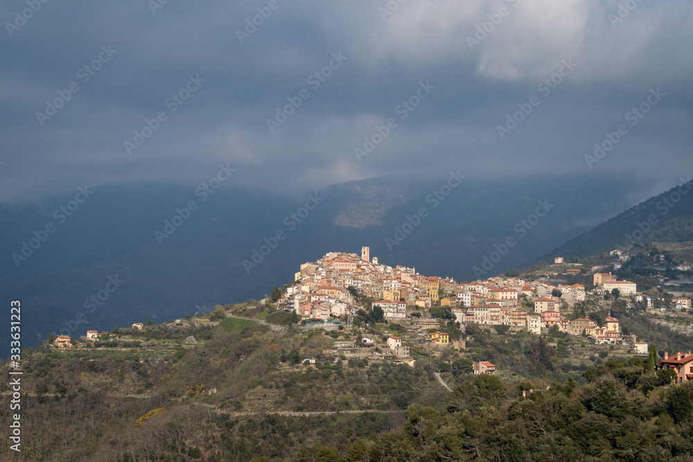 Obraz premium Perinaldo ancient village, Liguria region, Italy