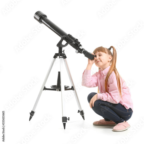 Cute little girl with teles...