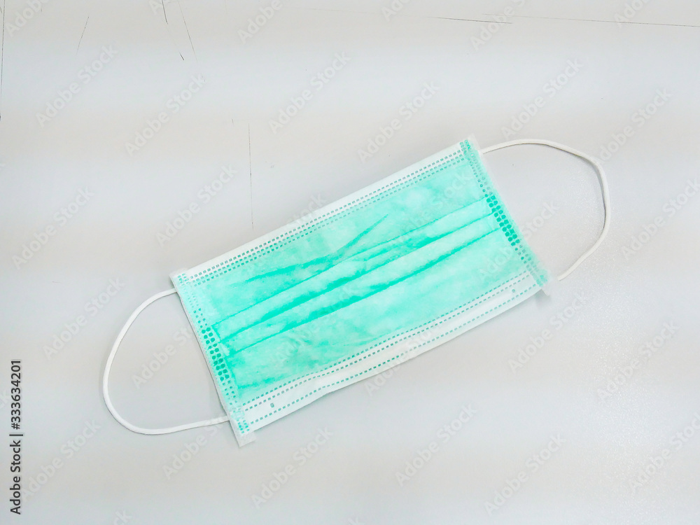 Sanitary mask that was left Sanitary mask that was left