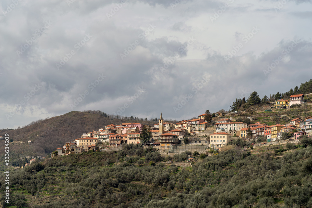 Cesio ancient hillside village,  Italy