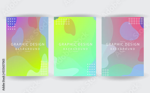 Modern abstract poster, minimal poster design. Colorful geometric background, vector illustration.