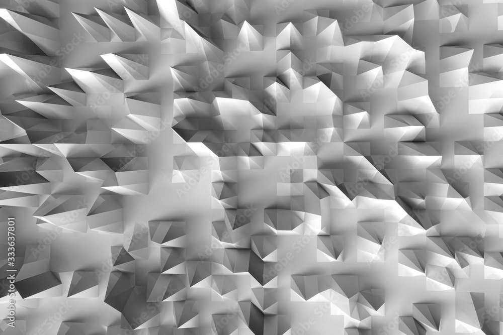 Fototapeta premium Abstract uneven background, fragments and lines, 3d rendering.