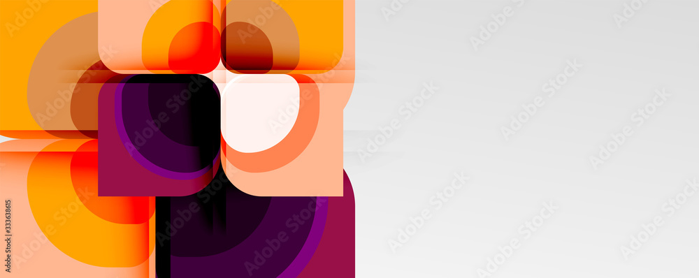 Abstract background - geometric cut paper design flower or square shape composition. Vector Illustration For Wallpaper, Banner, Background, Card, Book Illustration, landing page Abstract background - geometric cut paper design flower or square shape composition. Vector Illustration For Wallpaper, Banner, Background, Card, Book Illustration, landing page