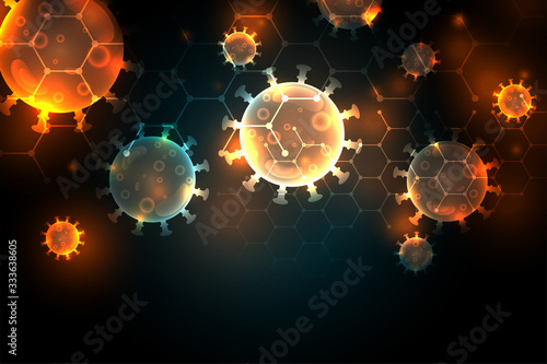 covid-19 coronavirus pandemic outbreak infection background design
