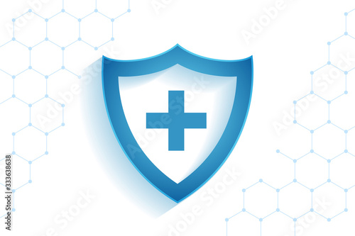 healthcare medical shield for virus protection background