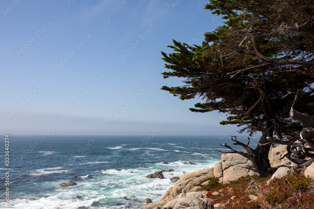 Pazifik Landschaft bei Monterey Kalifornien mit Felsen Pazifik Landschaft bei Monterey Kalifornien mit Felsen