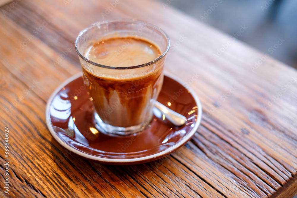 Dirty latte coffee Dirty latte coffee