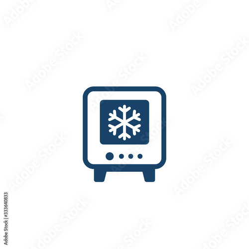 industrial fridge icon, vector