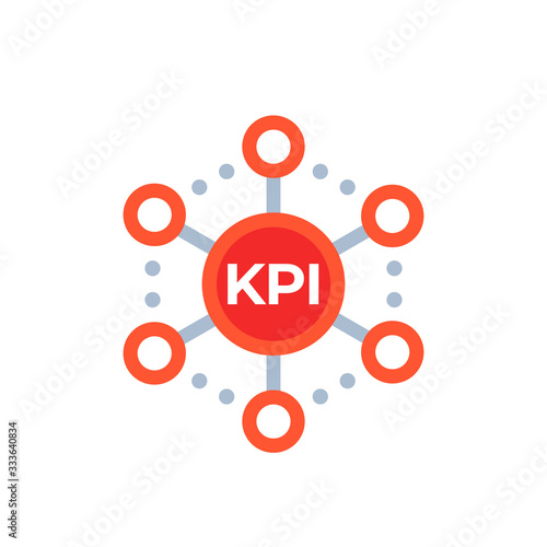 KPI Key Performance Indicator, vector icon