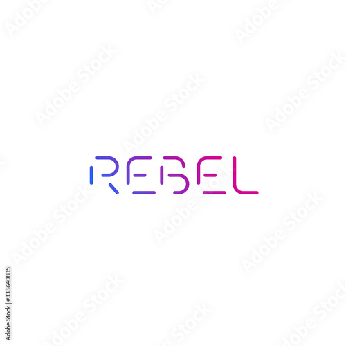 Rebel vector logo design