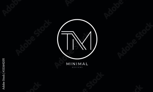 Alphabet letter icon logo TM