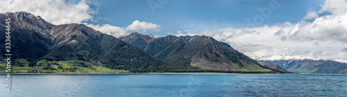lake Hawea landscape, from The Neck, Otago, New Zealand