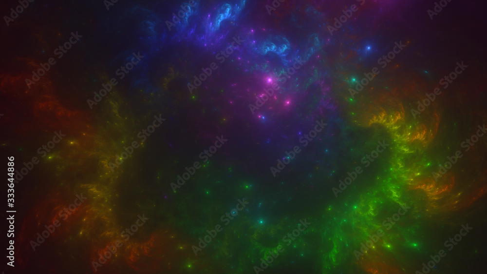 3D rendering abstract technology fractal background 3D rendering abstract technology fractal background