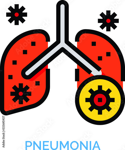 Pneumonia icon.