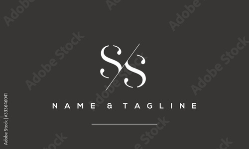 Alphabet letter icon logo ss