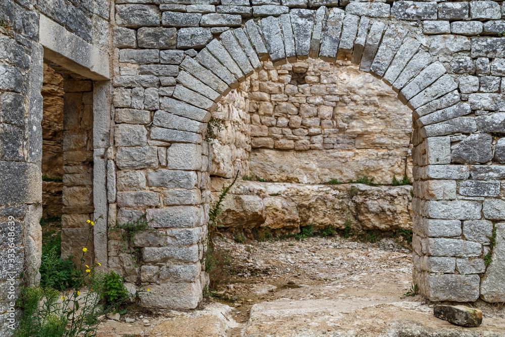 Ruins of the medieval Dvigrad town, Istria, Croatia