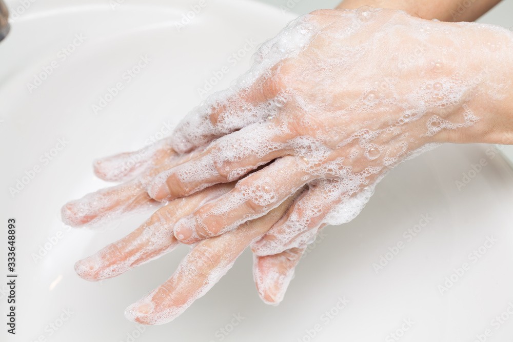 Soapy hands