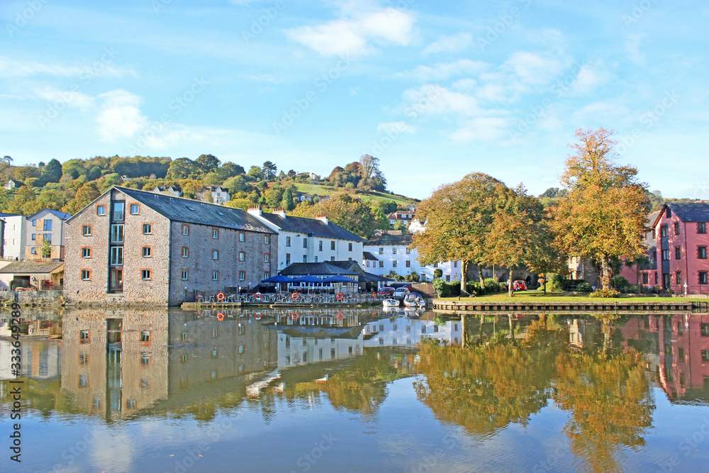 Reflections in the River Dart at Totnes	