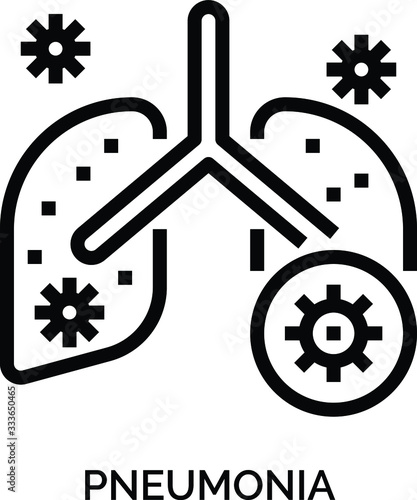 Pneumonia icon.