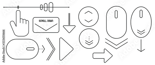 set of icons