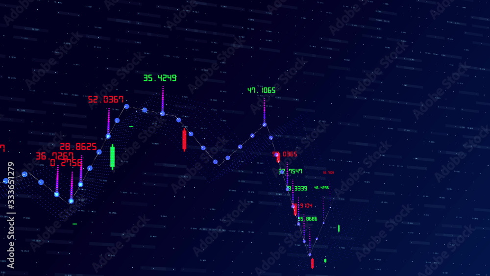 Financial graph and data showing a steady increase in profits, growing ...