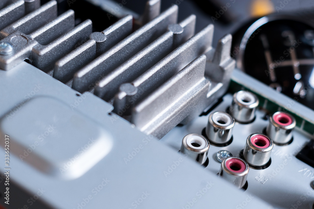 The audio connector that is behind the car stereo. The audio connector that is behind the car stereo.