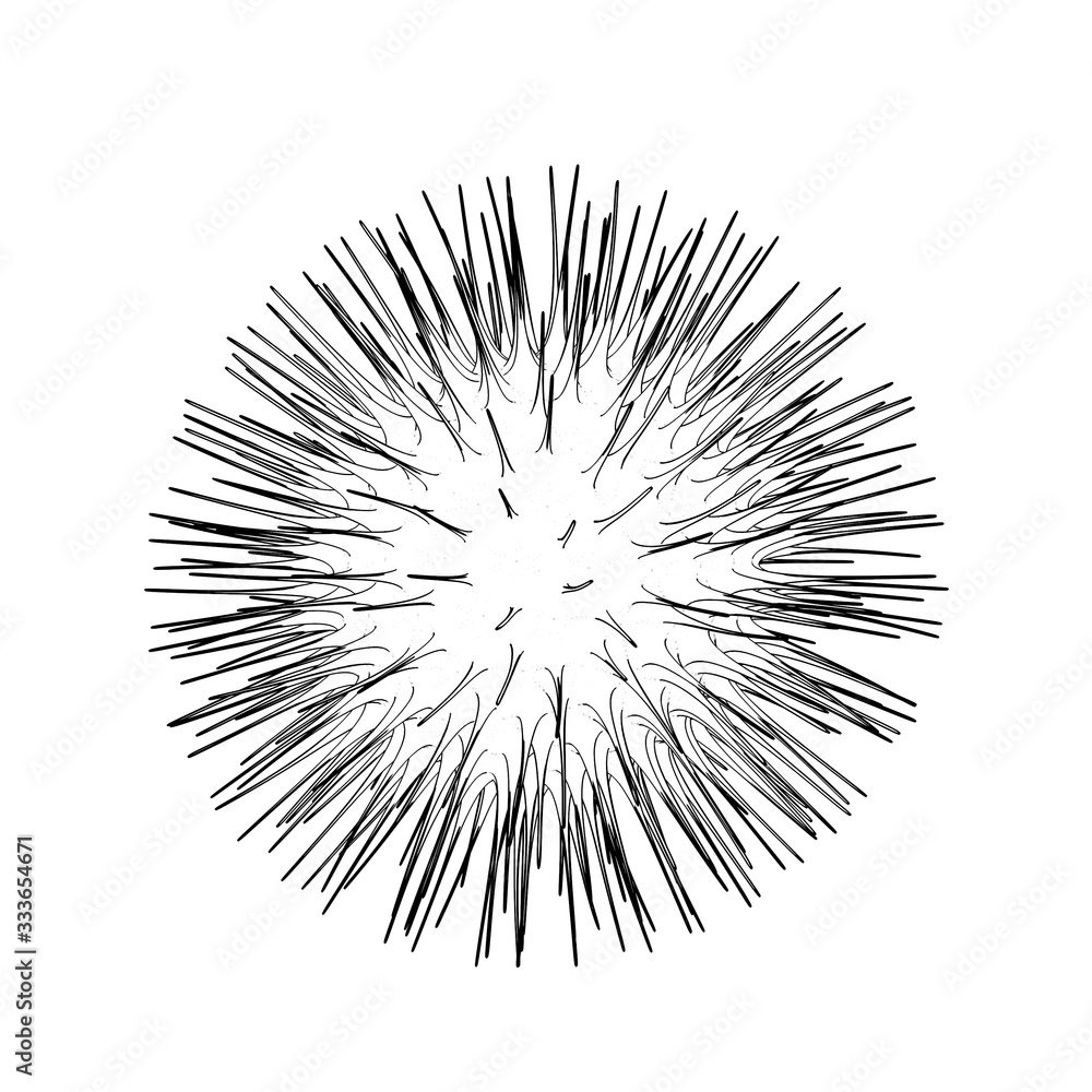 Obraz premium Corona virus COVID-19. Coronavirus 2019-nCoV pencil sketch isolated on white background. China pathogen respiratory infection asian flu outbreak. 3d render.