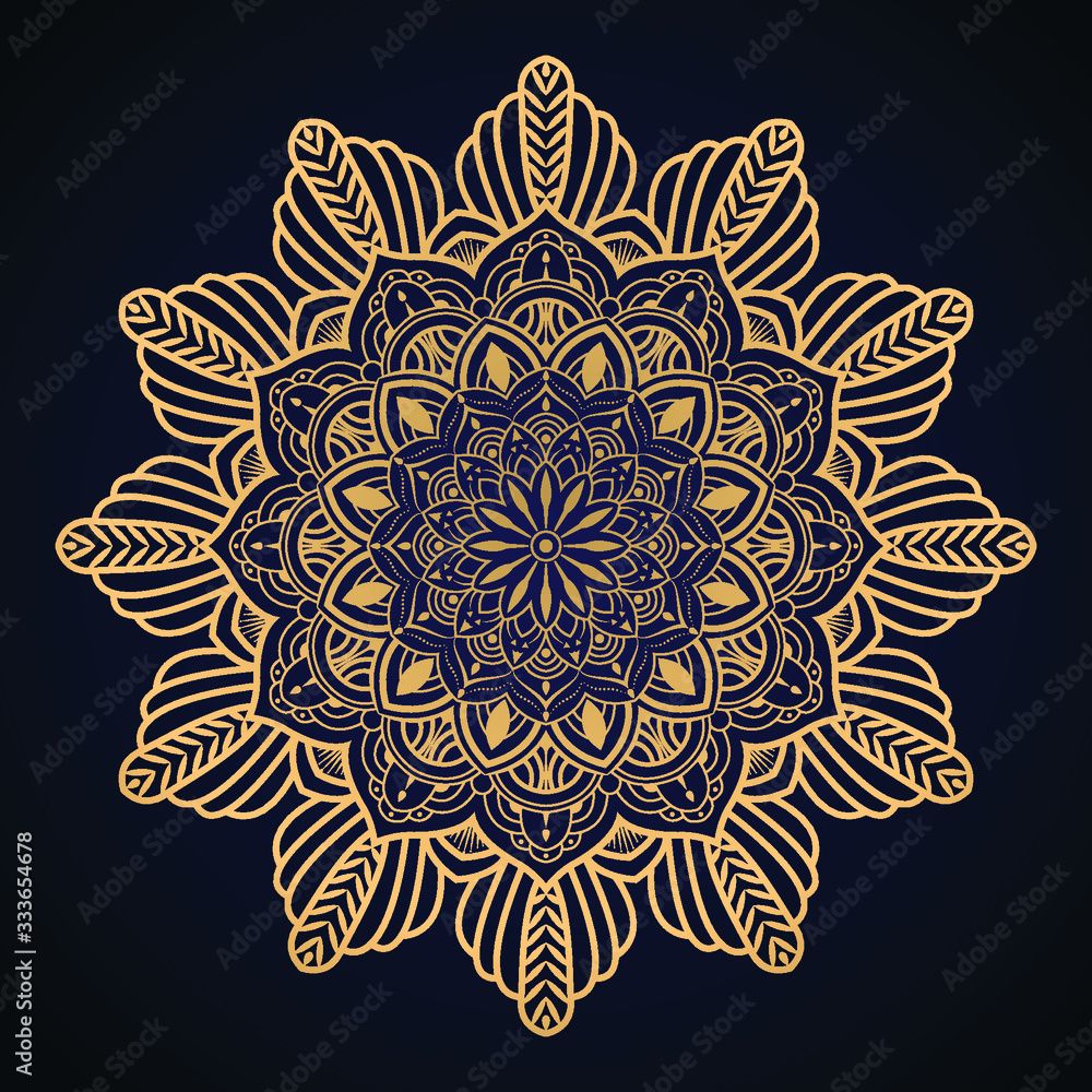 Luxury golden mandala background