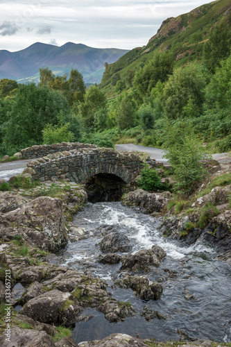 View of Ashness Bridge in the Lake district