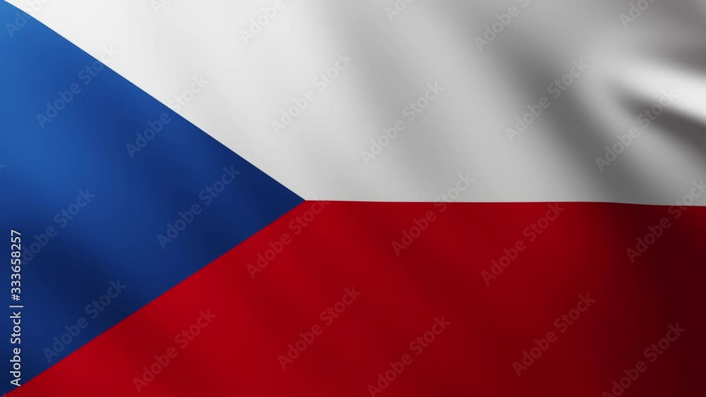 Large Flag of Czech Republic fullscreen background fluttering in the wind Large Flag of Czech Republic fullscreen background fluttering in the wind