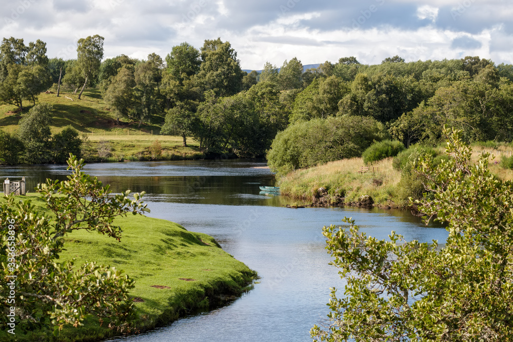 Fototapeta premium Spey River near Boat of Garten