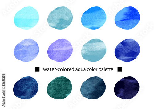 水彩テクスチャボタン　水