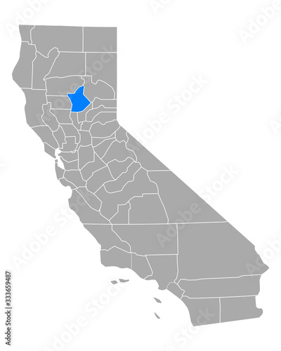 Karte von Butte in Kalifornien