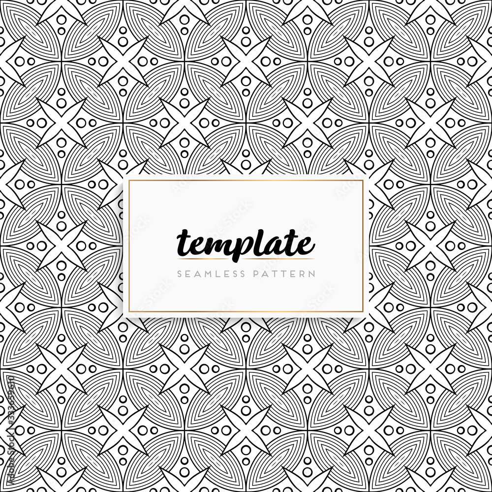 Obraz premium Background mandala seamless pattern vector