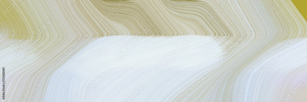Obraz premium landscape banner with waves. curvy background illustration with light gray, tan and dark khaki color