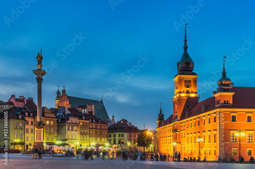 Schlossplatz Warschau, Polen